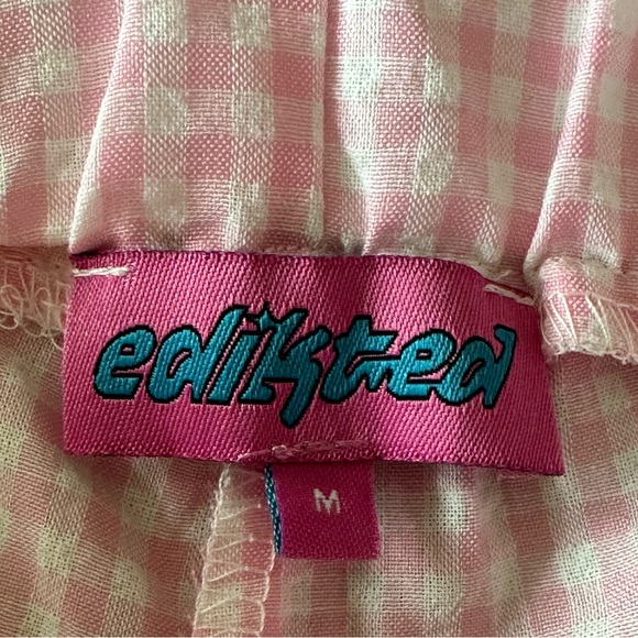 Edikted Gingham Boxer Shorts - Picture 6 of 11